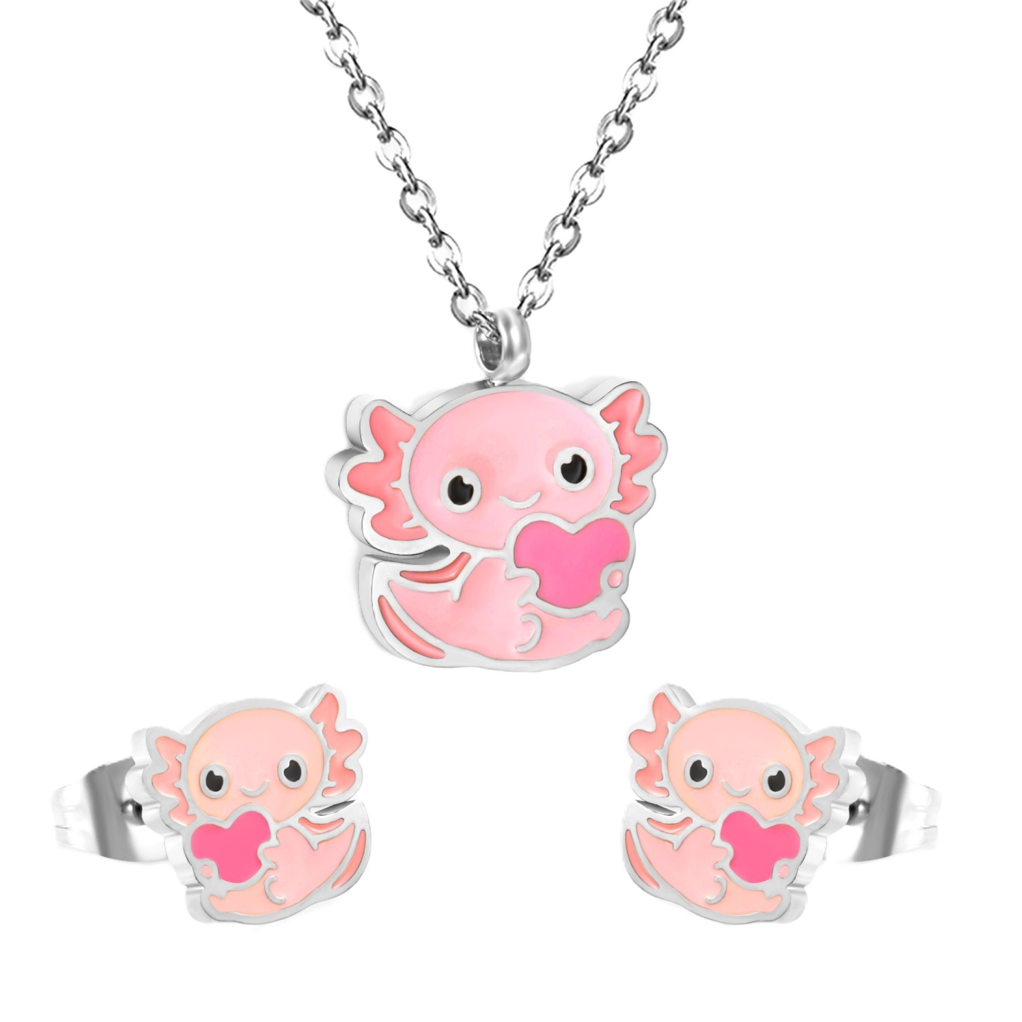 Detský set  z chirurgickej ocele PINKE