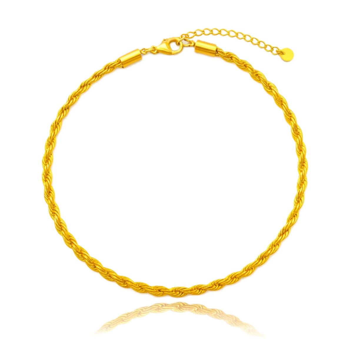Pozlátený náhrdelník REWA z chirurgickej ocele v rope chain dizajne