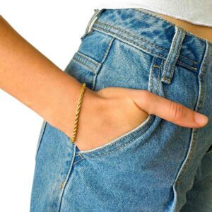 Pozlátený náramok ROMA z chirurgickej ocele v rope chain dizajne
