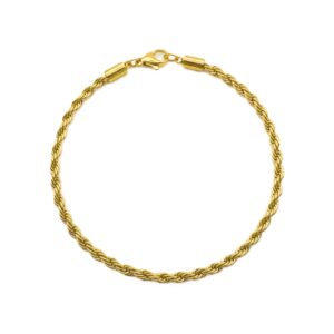 Pozlátený náramok ROMA z chirurgickej ocele v rope chain dizajne