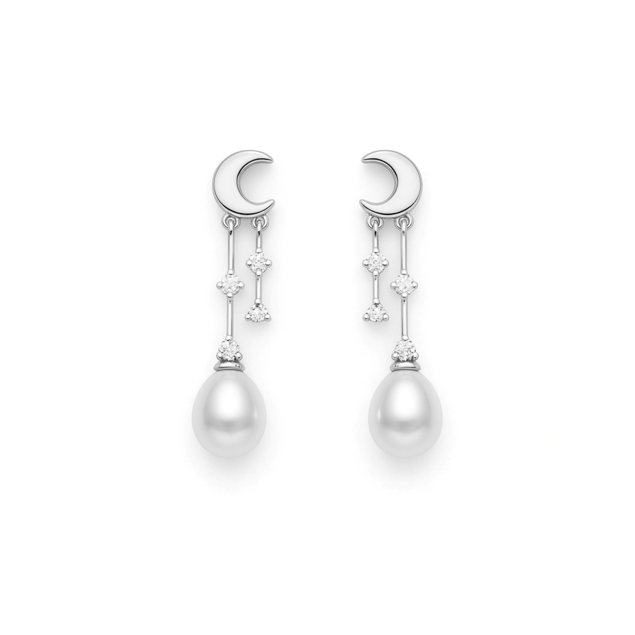 Dámske strieborné náušnice GLOW