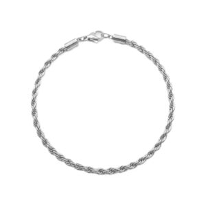 Strieborný náramok ROMA z chirurgickej ocele v rope chain dizajne