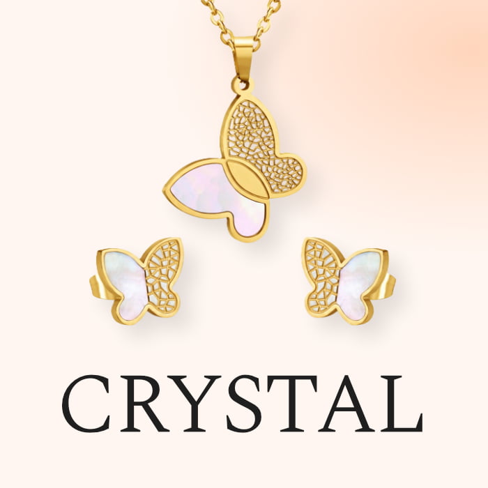 Detský set z chirurgickej ocele CRYSTAL