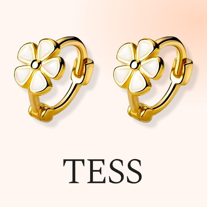 Detské strieborné náušnice TESS